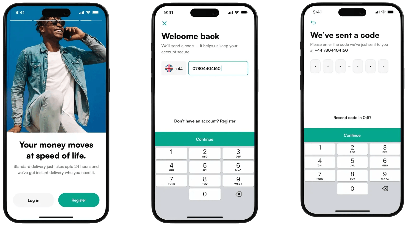 Image showing the onboarding screens of the Dash app
